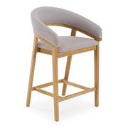 Truman - Mid-Century Modern Grey + Natural Oak Counter Chair (Set of 2) — view 4