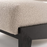 Tucker - Mid-Century Modern Light Grey Fabric + Black Walnut Accent Chair — view 5