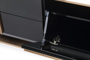 Cartier Modern Black & Rosegold TV Stand — view 5
