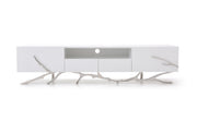 Legend 79"-Wide Modern White TV Stand — view 4