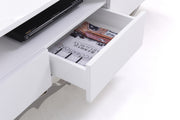 Legend 79"-Wide Modern White TV Stand — view 5