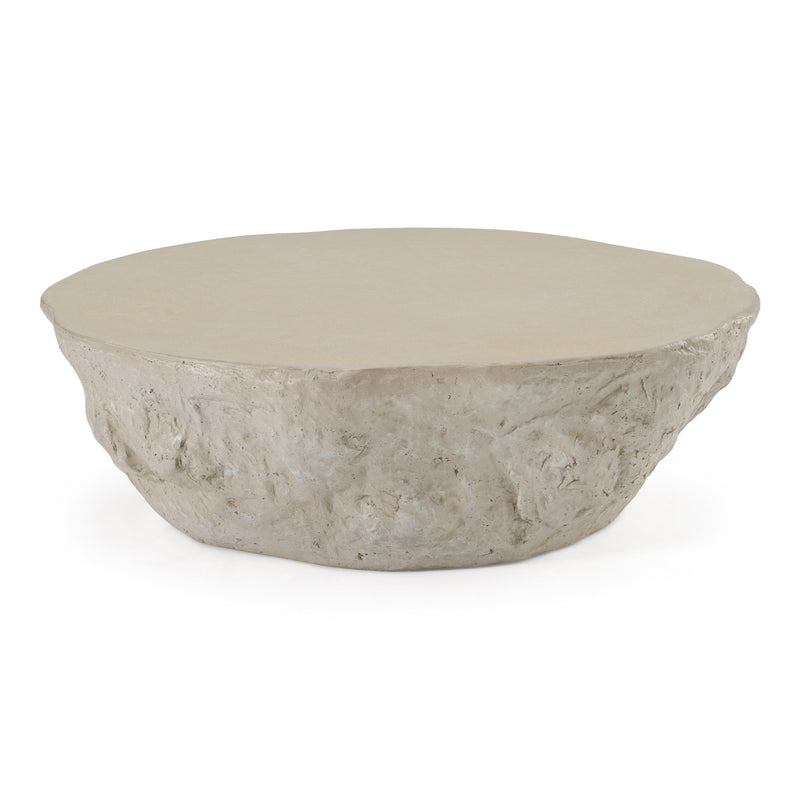 Tyrel - Modern Beige Fiberform Coffee Table