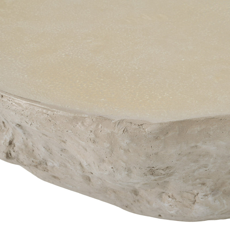 Tyrel - Modern Beige Fiberform Coffee Table — view 2