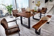 Taylor Large 87" Modern Live Edge Wood Dining Table — view 5