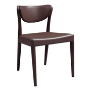 Union - Modern Brown Oak Dining Chair (Set of 2) — view 3