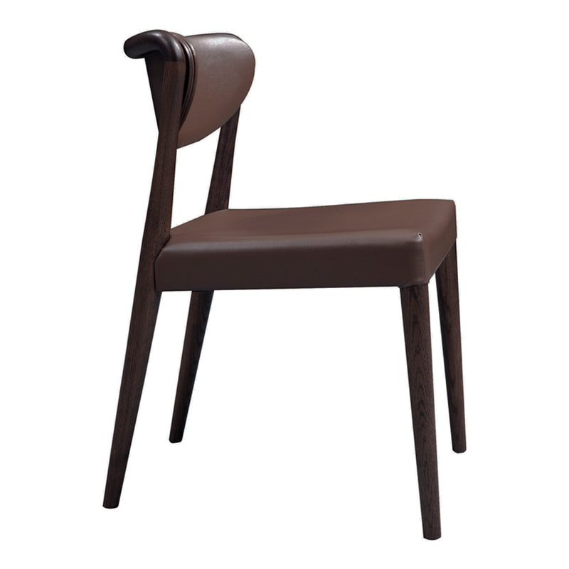 Union - Modern Brown Oak Dining Chair (Set of 2) — view 4