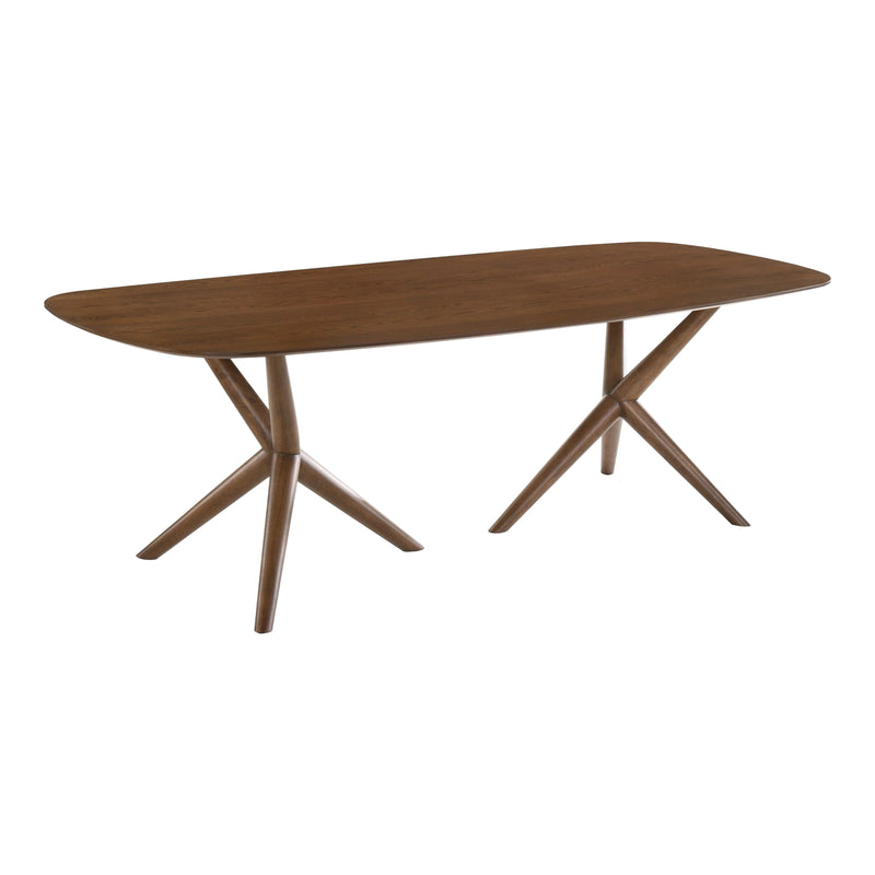 Utah - Modern Walnut Rectangular Dining Table — view 5