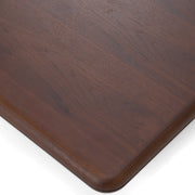 Valley - Modern Walnut + Titanium Low Coffee Table — view 3