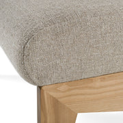 Vance - Modern Sand Fabric + Wood Accent Chair — view 4