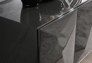 Vanguard - Modern Dark Grey High Gloss Buffet — view 3