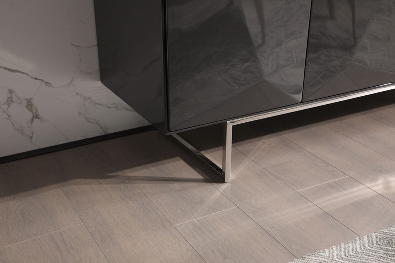 Vanguard - Modern Dark Grey High Gloss Buffet — view 4