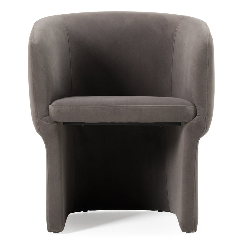 Vassar - Modern Grey Velvet Dining Chair