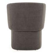 Vassar - Modern Grey Velvet Dining Chair — view 3