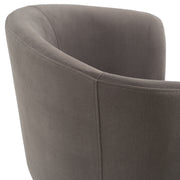 Vassar - Modern Grey Velvet Dining Chair — view 5