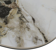 Vela - Modern Ceramic + Brass Dining Table — view 5