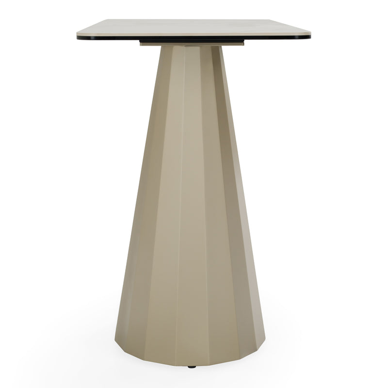 Vela - Modern Ceramic + Brass Console Table — view 3