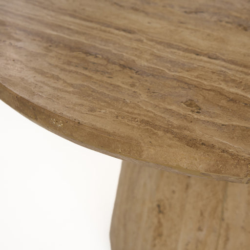 Velma - Modern Travertine Marble Coffee Table — view 2
