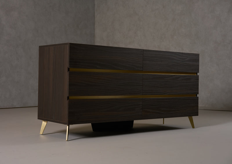 Velondra - Modern Eucalypto + Marble Dresser — view 3
