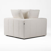 Vicki - Modern Off-White Fabric Modular Corner Seat — view 3