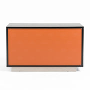 Victoria Modern Black Crocodile Nightstand — view 5