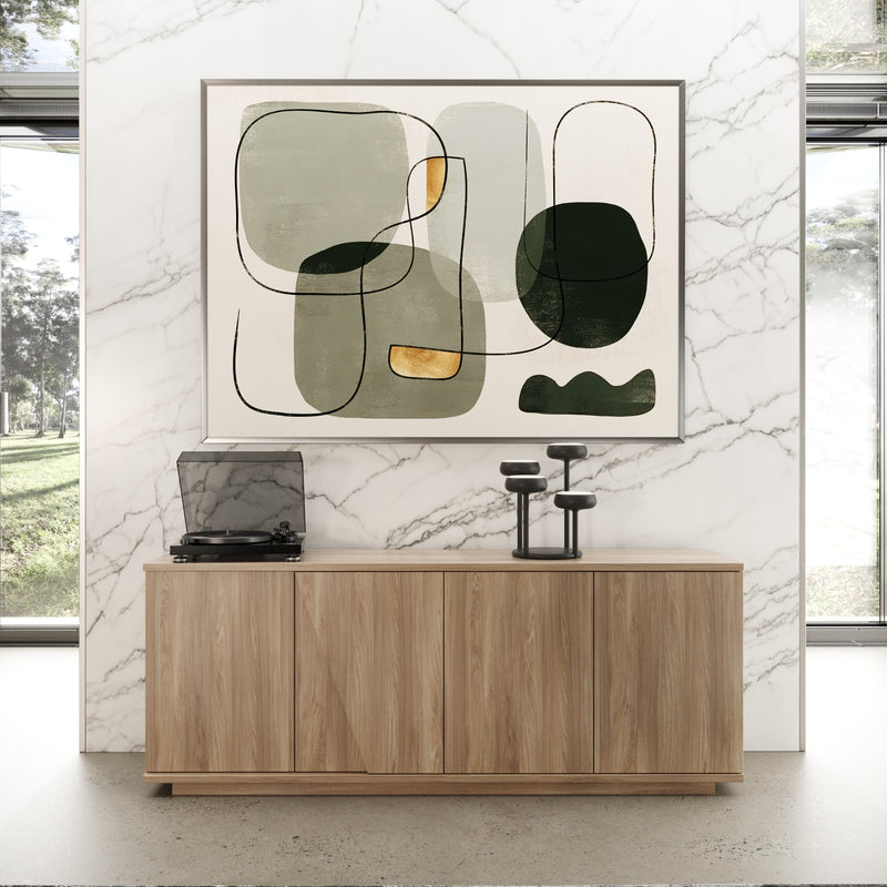 Victoria - Italian Modern Walnut Caracalla Buffet — view 2