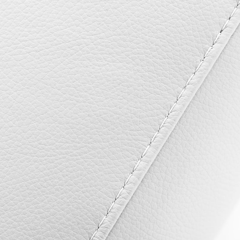 Villeneuve - Modern White Italian Leather Sectional Sofa — view 4