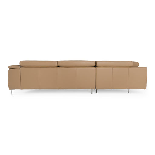 Viola - Italian Contemporary Deserto Leather Left Facing Sectional Sofa — view 2