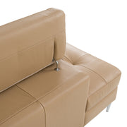 Viola - Italian Contemporary Deserto Leather Left Facing Sectional Sofa — view 5