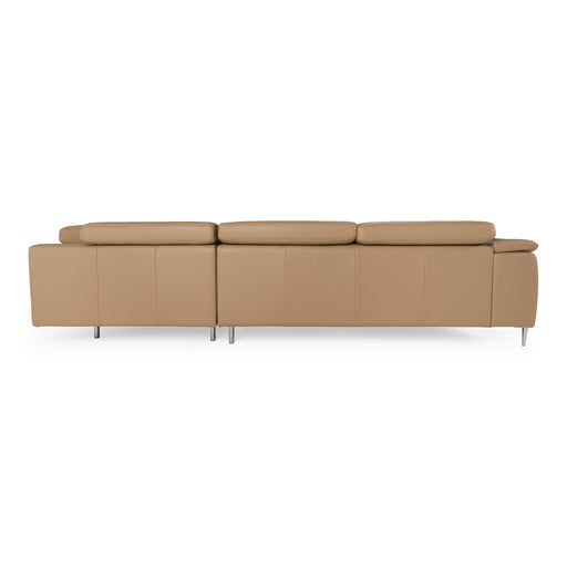 Viola - Italian Contemporary Deserto Leather Right Facing Sectional Sofa — view 2