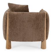 Voight - Contemporary Brown Fabric Accent Chair — view 4