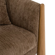 Voight - Contemporary Brown Fabric Accent Chair — view 5