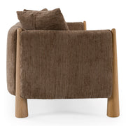 Voight - Contemporary Brown Fabric Sofa — view 2