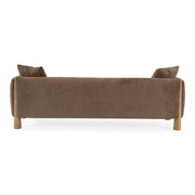 Voight - Contemporary Brown Fabric Sofa — view 4