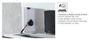 VR275 Verona White TV Entertainment System Made In Italy