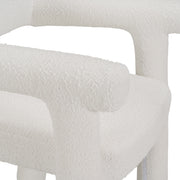 Walbrook - Modern Off-White Fabric + Gold Dining Chair — view 5