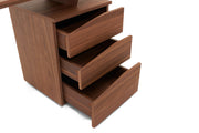 Walton- Modern Walnut Desk — view 3