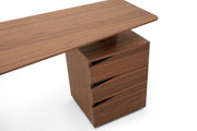 Walton- Modern Walnut Desk — view 4