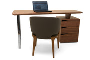 Walton- Modern Walnut Desk — view 2