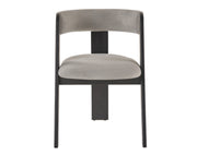 Washington - Modern Grey Fabric + Ebony Oak Dining Chair (Set of 2)