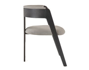 Washington - Modern Grey Fabric + Ebony Oak Dining Chair (Set of 2) — view 3