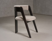 Washington - Modern Grey Fabric + Ebony Oak Dining Chair (Set of 2) — view 5