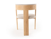 Washington - Modern Cream Velvet + Natural Oak Dining Chair (Set of 2) — view 5