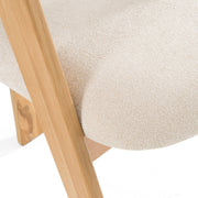 Washington - Modern Beige Fabric + White Oak Dining Chair (Set of 2) — view 4