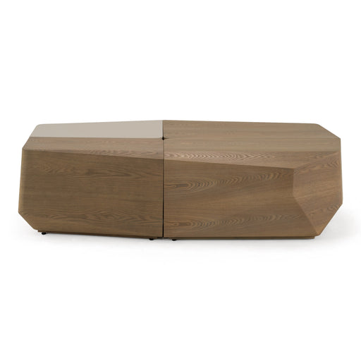 Wasson - Contemporary 4-Piece Buckwheat + Taupe Coffee Table Set