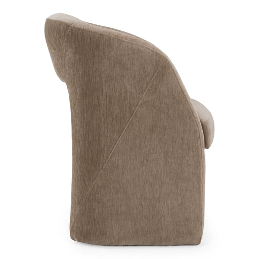Weaver - Modern Tan Fabric Dining Chair — view 2