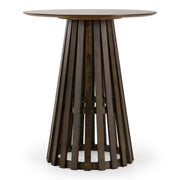 Weiss - Mid-Century Modern Wenge Round Bar Table — view 2