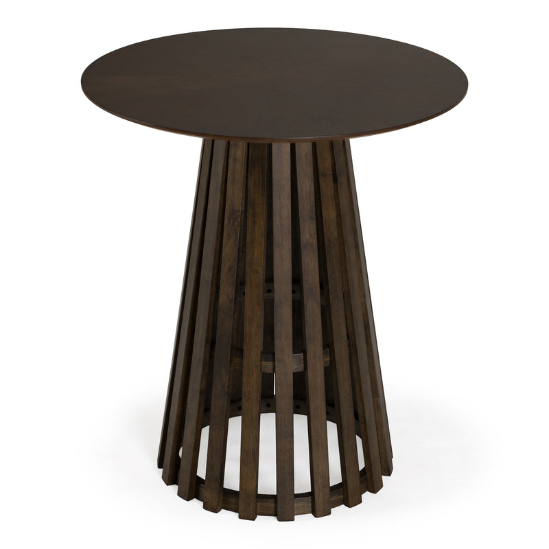 Weiss - Mid-Century Modern Wenge Round Bar Table — view 3