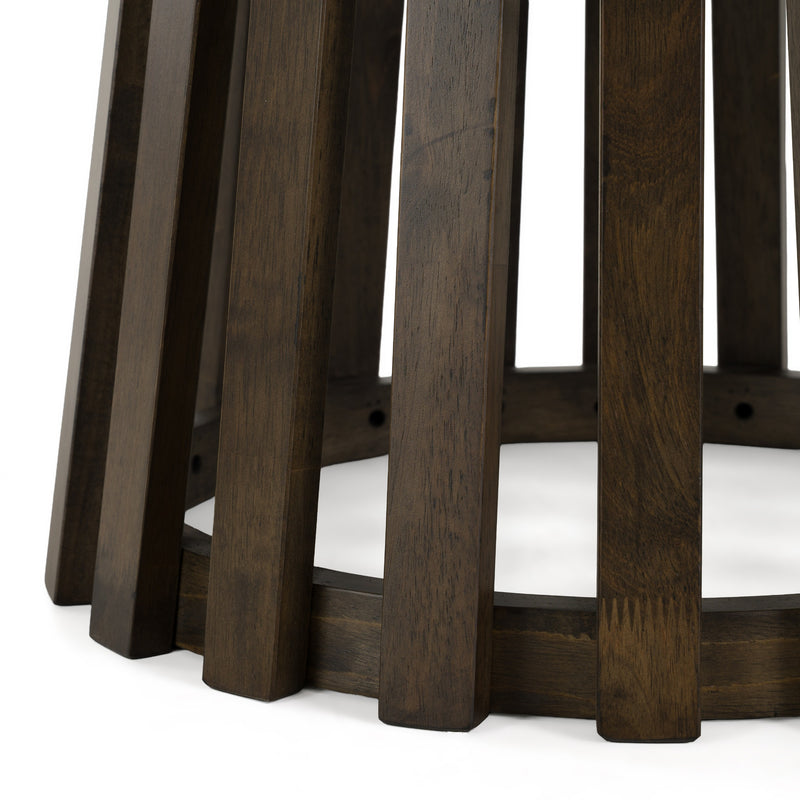 Weiss - Mid-Century Modern Wenge Round Bar Table — view 4