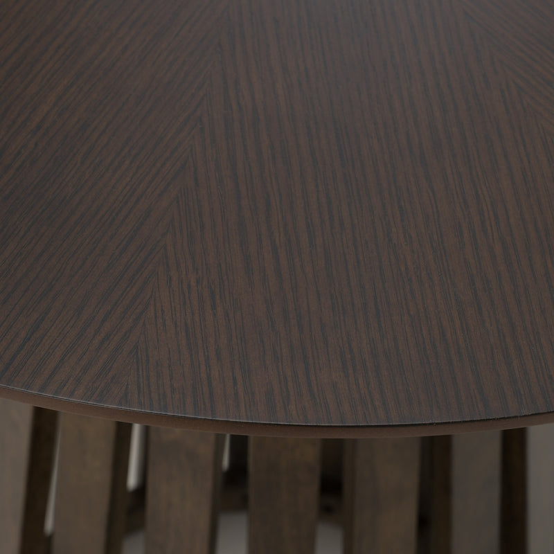 Weiss - Mid-Century Modern Wenge Round Bar Table — view 5