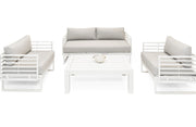 Wharf - Outdoor Light Grey and White Sofa Set — view 4